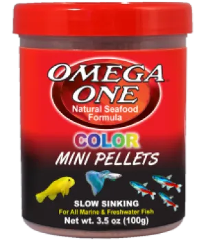 Omega One Color Mini Pellets 3.5 oz.