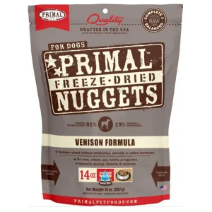 Primal Nuggets Venison Formula Freeze-Dried Dog Food