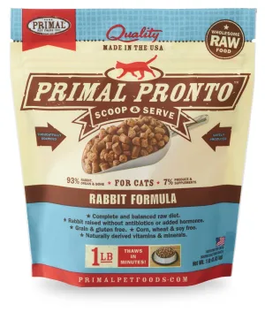 Primal Pronto Cat Raw Rabbit 1lb.