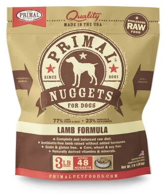 Primal Raw Frozen Lamb Formula