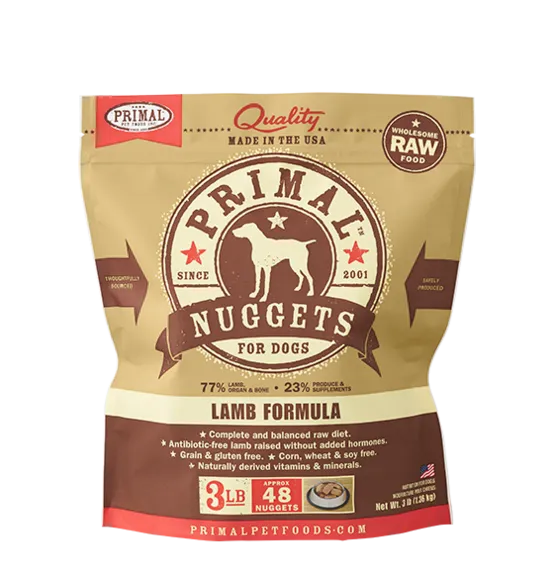 Primal Raw Frozen Lamb Formula