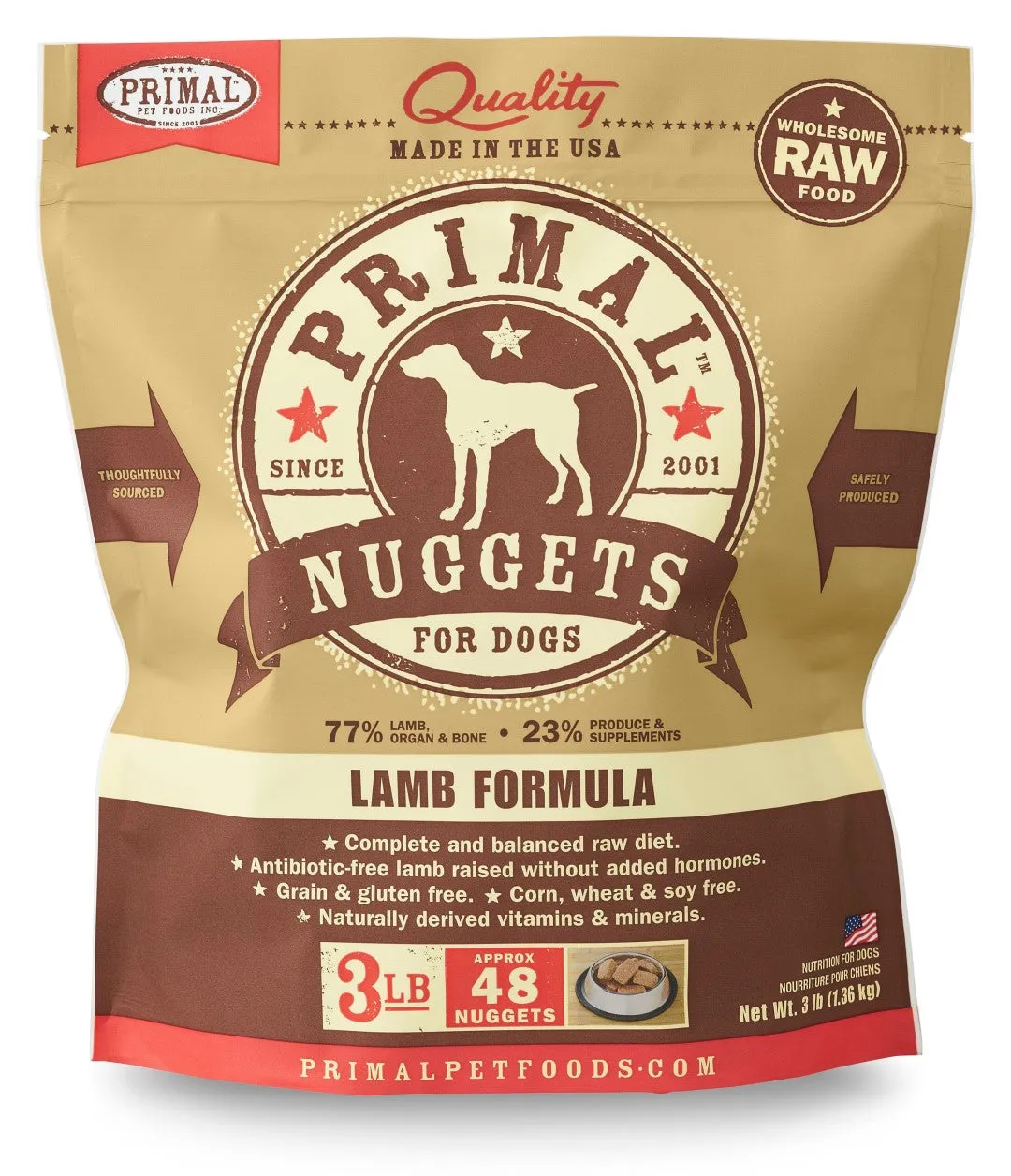 Primal Raw Frozen Lamb Formula