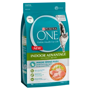 Purina ONE Indoor Advantage With Chicken Adult Dry Cat Food 1.4kg