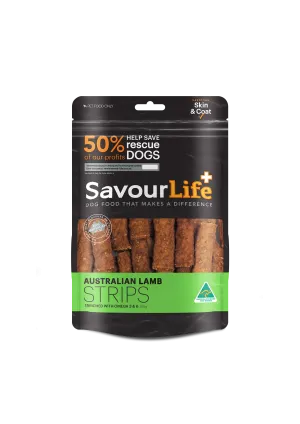 SavourLife Dog Treat Australian Lamb Strips 165g