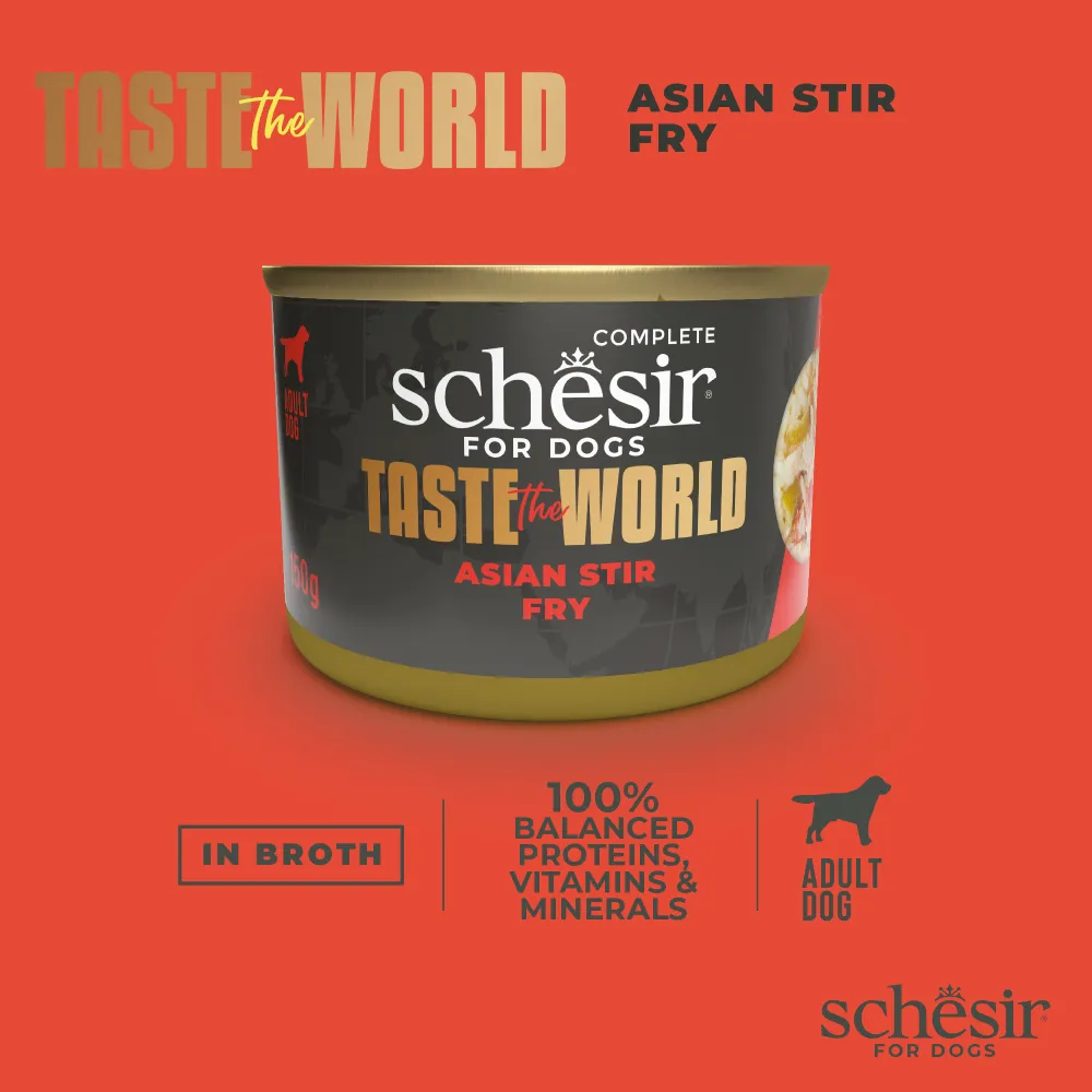 Schesir Dog Taste The World Asian Stir Fry 150g