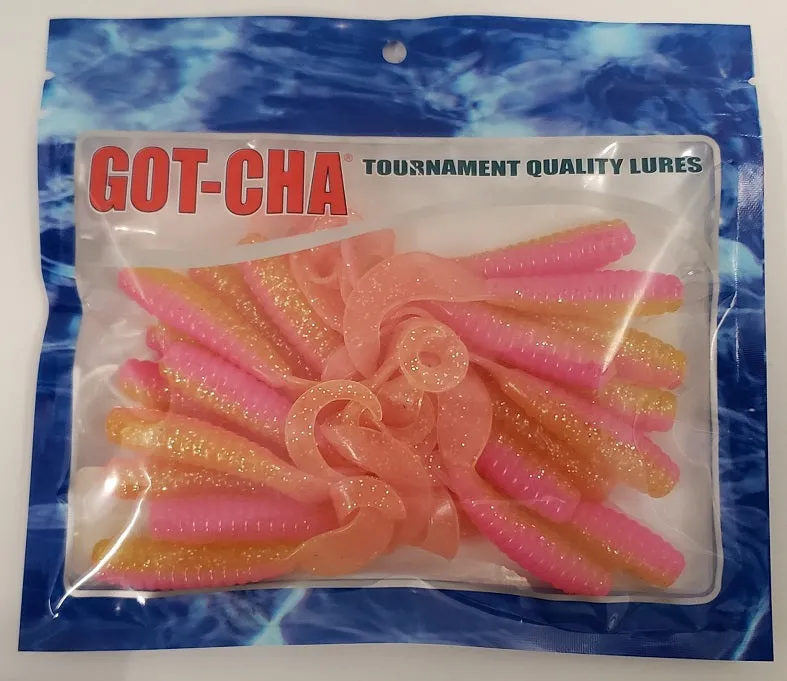 Sea Striker Got-Cha Curltail Grub Electric Chicken 4 20pk