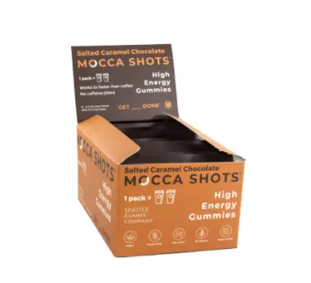 Seattle Gummy Company - Mocca Shots Salted Caramel Chocolate Caffeine Gummy