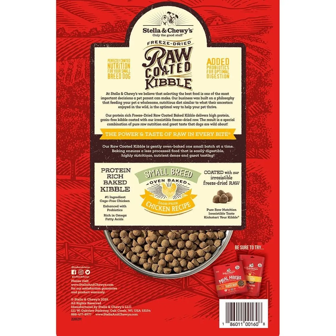 Stella & Chewy's Cage-Free Chicken Recipe Small Breed Raw Coated Baked Kibble Dog Food