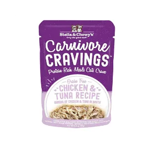 Stella & Chewy's Carnivore Cravings Chicken & Tuna Recipe Cat Food, 2.8 oz