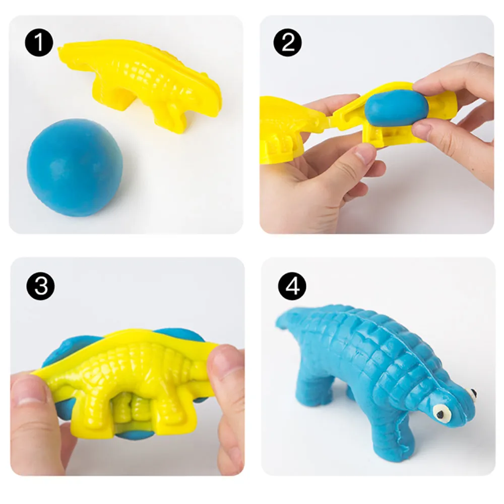 Super Soft Modeling Dough Kit - Dinosaur Case