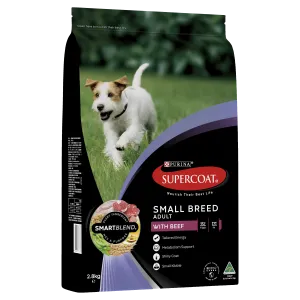 Supercoat Beef Small Breed Adult Dry Dog Food 2.8kg