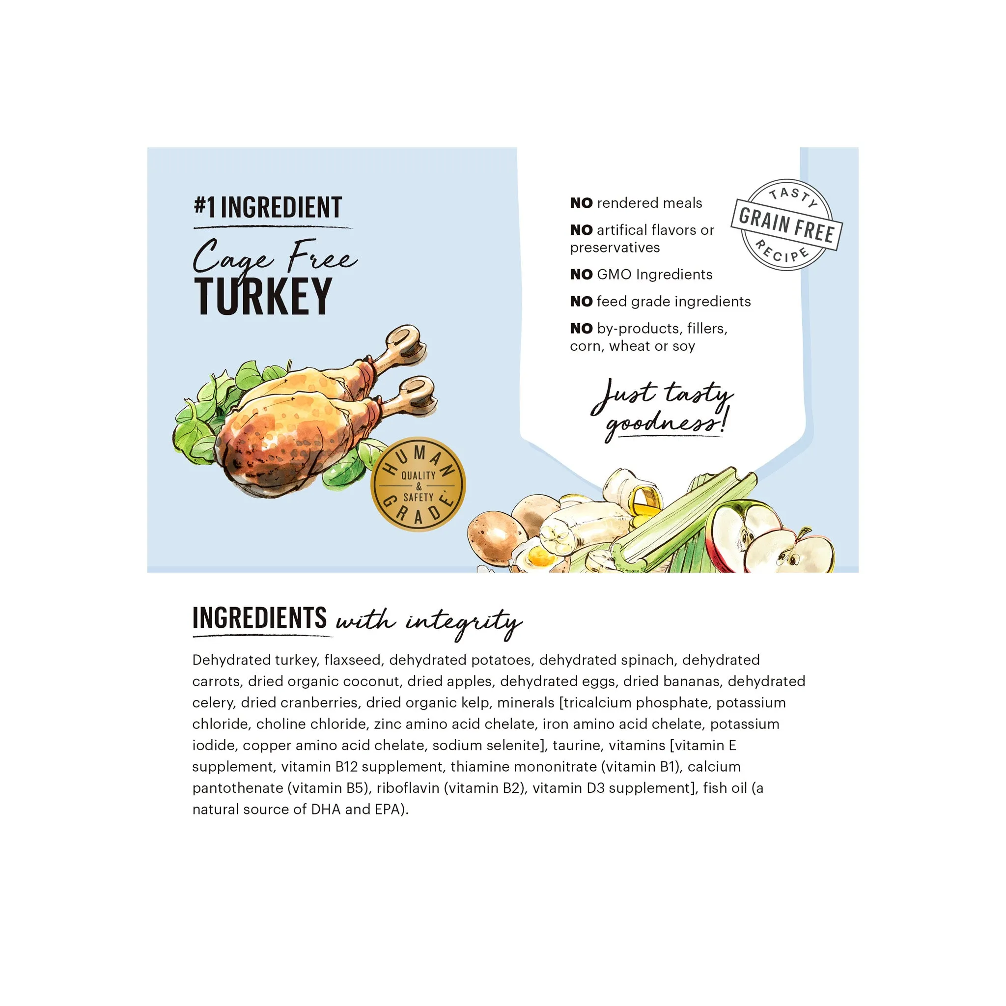 The Honest Kitchen Grain Free Turkey Recipe Dehydrated Dog Food