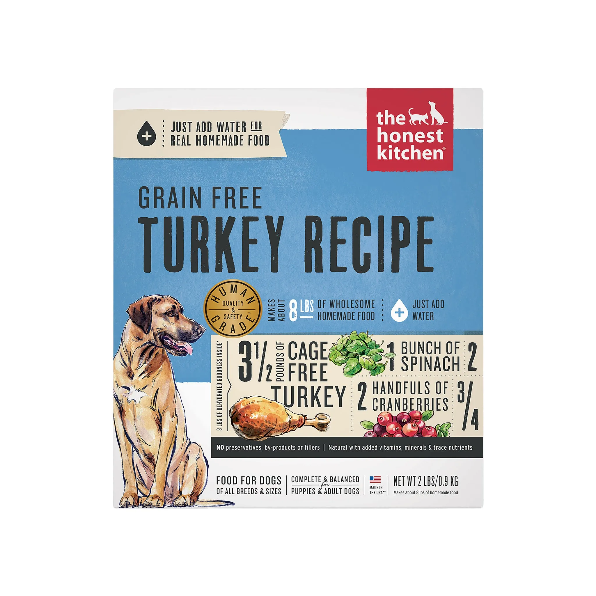 The Honest Kitchen Grain Free Turkey Recipe Dehydrated Dog Food