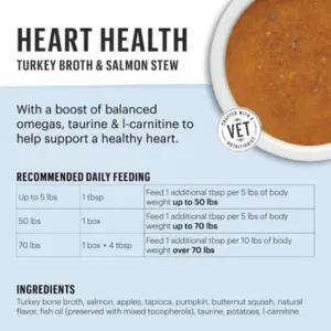 The Honest Kitchen Pour Overs Heart Health Turkey Broth & Salmon Stew Wet Dog Food 5.5 oz