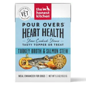 The Honest Kitchen Pour Overs Heart Health Turkey Broth & Salmon Stew Wet Dog Food 5.5 oz