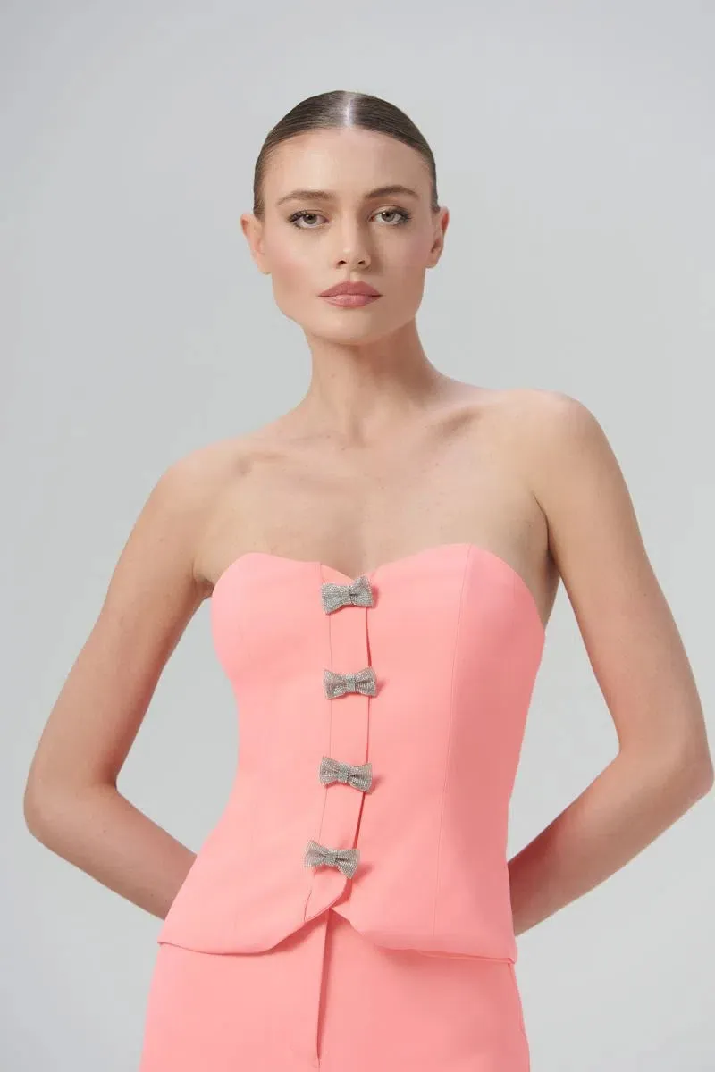 TOP NXT LVL CORSET ROSIE NEON CORAL