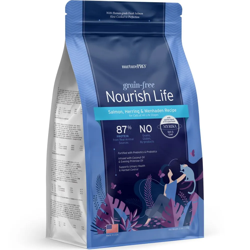 'TRIAL SPECIAL UP TO $5 OFF': Nurture Pro Nourish Life Grain-Free Dry Cat Food 0.5lb