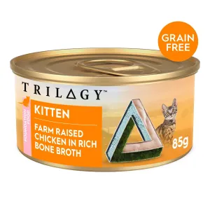 Trilogy Chicken in Bone Broth Kitten Wet Food 85g x 24***