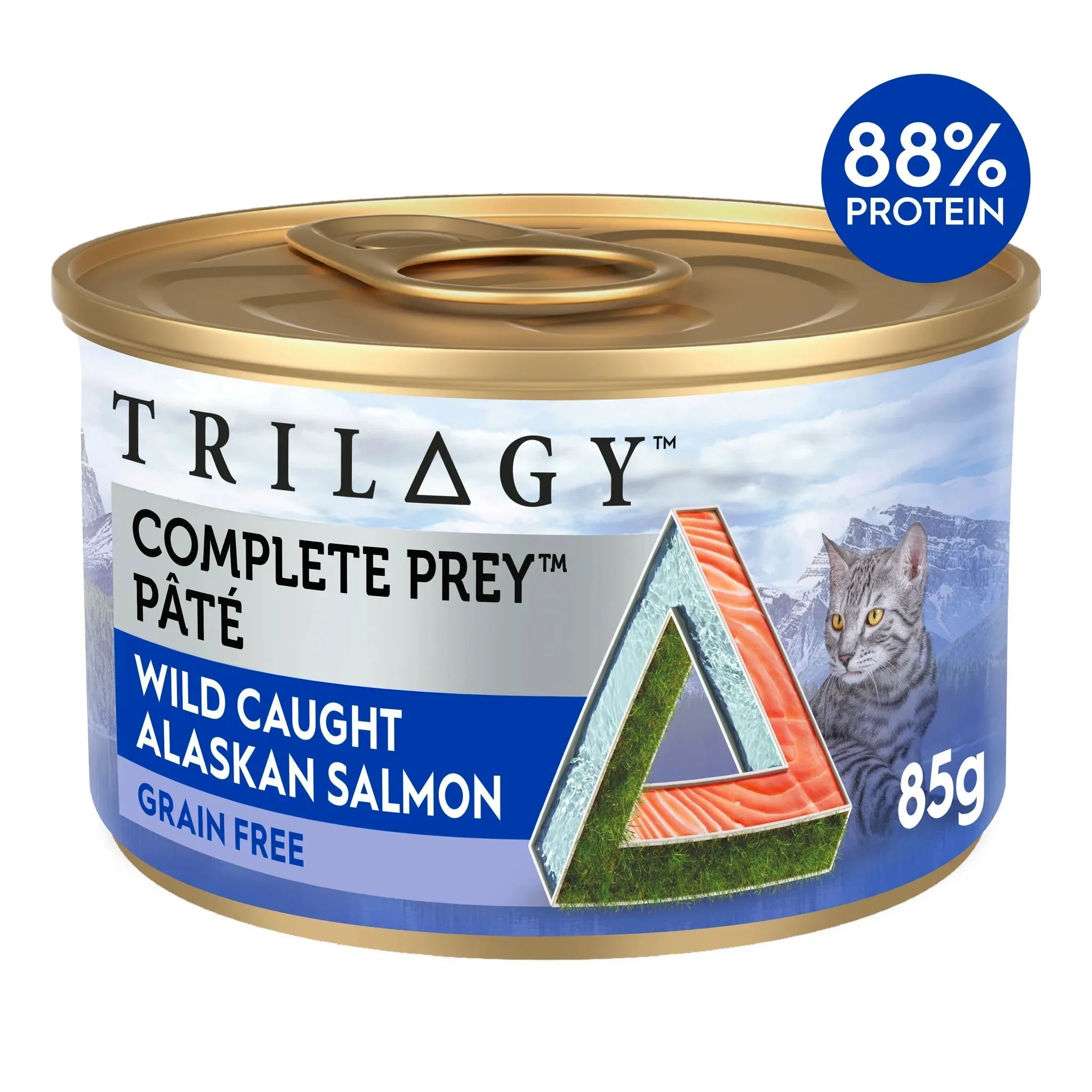 Trilogy Complete Prey Pate Salmon Cat Wet Food 85g x 24***