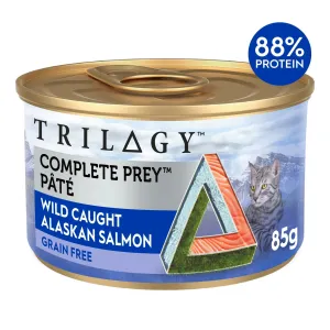 Trilogy Complete Prey Pate Salmon Cat Wet Food 85g x 24***