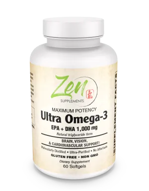 Ultra Omega-3 Fish Oil Supplement 120 SoftGels