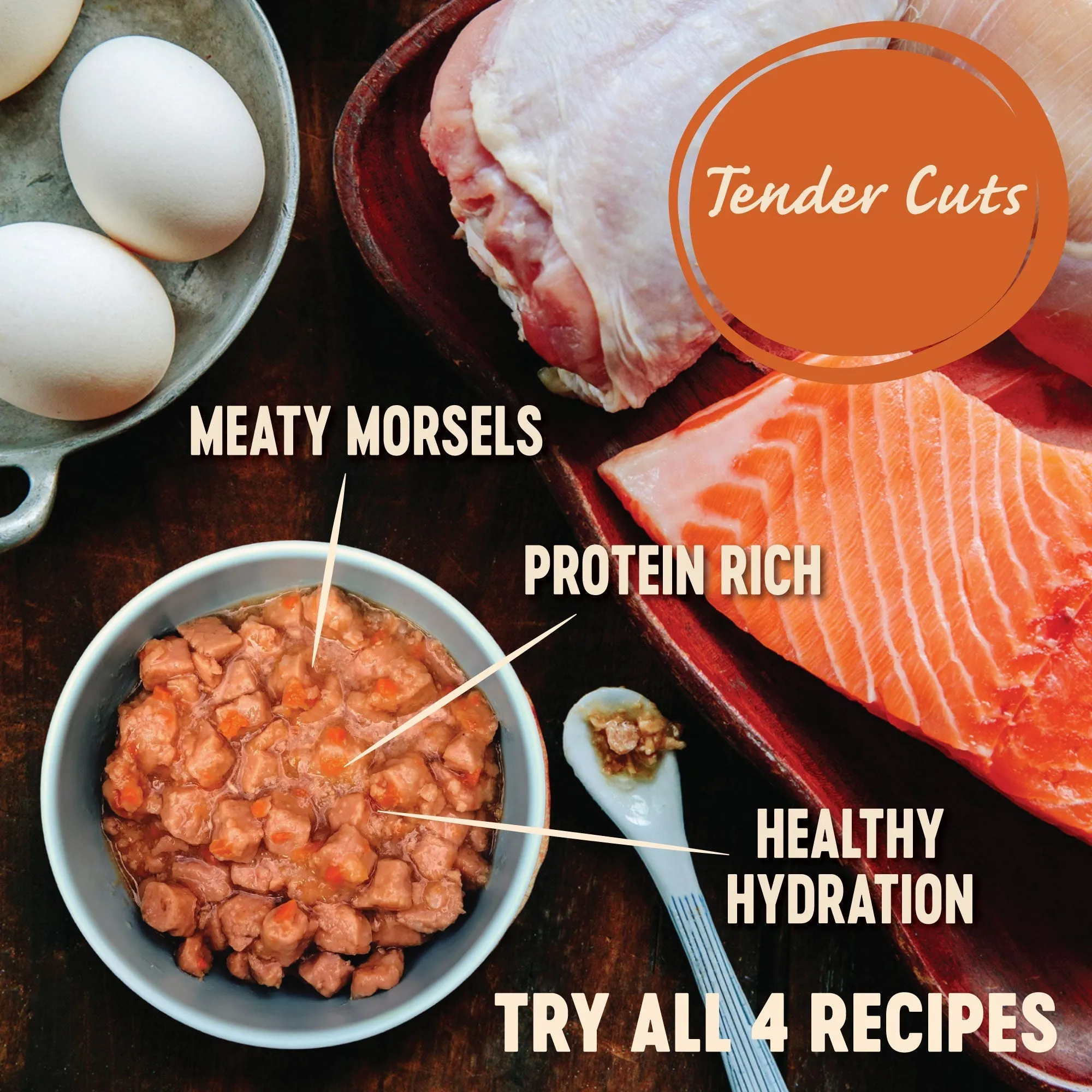 Wellness CORE Tender Cuts with Salmon and Tuna in Gravy Wet Cat Food 85g